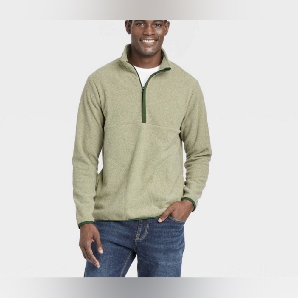 NWT Goodfellow & Co. 1/2 zip brushed fleece pullover size XL